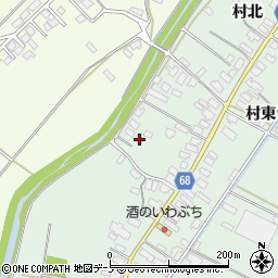 秋田県大館市粕田村西70周辺の地図
