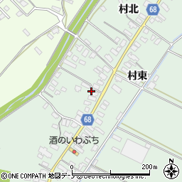 秋田県大館市粕田村西78周辺の地図