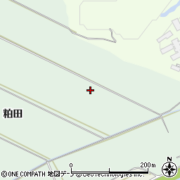 秋田県大館市粕田粕田周辺の地図