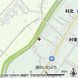 秋田県大館市粕田村西77周辺の地図