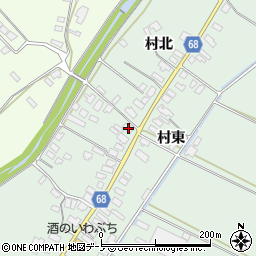 秋田県大館市粕田村西88周辺の地図
