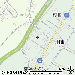 秋田県大館市粕田村西82周辺の地図