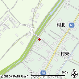 秋田県大館市粕田村西86周辺の地図