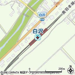 秋田県大館市周辺の地図