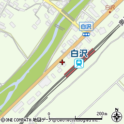 秋田県大館市白沢白沢411周辺の地図