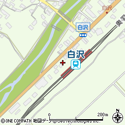 秋田県大館市白沢白沢412周辺の地図