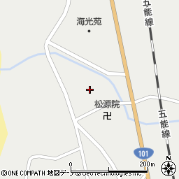 秋田県山本郡八峰町八森寺の後周辺の地図