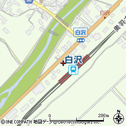秋田県大館市白沢白沢449周辺の地図