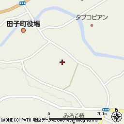 青森県田子町（三戸郡）田子（天神堂平）周辺の地図