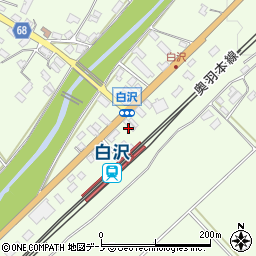秋田県大館市白沢白沢440周辺の地図