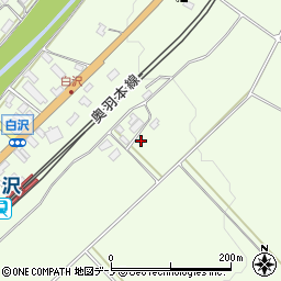 秋田県大館市白沢白沢456周辺の地図