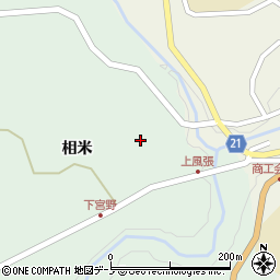青森県三戸郡田子町相米相米周辺の地図