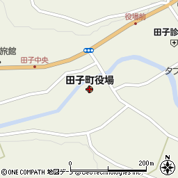 青森県三戸郡田子町周辺の地図