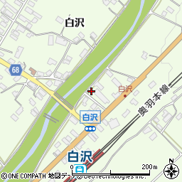 秋田県大館市白沢白沢523周辺の地図