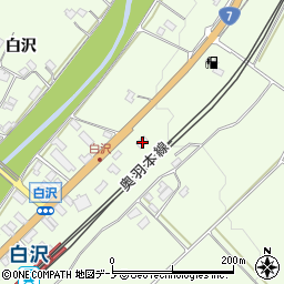 秋田県大館市白沢白沢1498周辺の地図