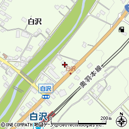 秋田県大館市白沢白沢521周辺の地図