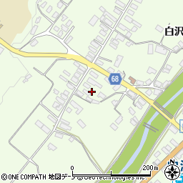 秋田県大館市白沢白沢337周辺の地図