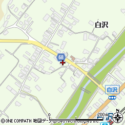 秋田県大館市白沢白沢288周辺の地図