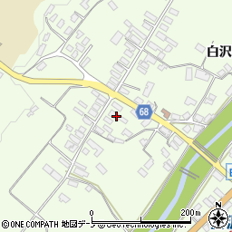 秋田県大館市白沢白沢338周辺の地図