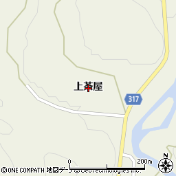 秋田県山本郡藤里町藤琴上茶屋周辺の地図