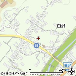 秋田県大館市白沢白沢342周辺の地図