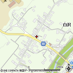 秋田県大館市白沢白沢341周辺の地図