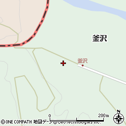 岩手県二戸市釜沢道ノ上153周辺の地図