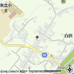秋田県大館市白沢白沢12周辺の地図