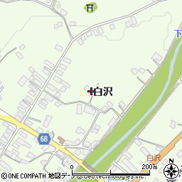 秋田県大館市白沢白沢243周辺の地図
