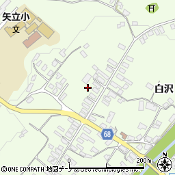 秋田県大館市白沢白沢11周辺の地図