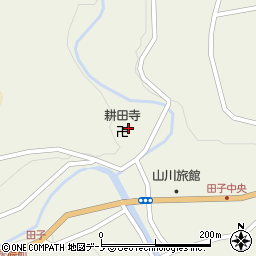 耕田寺周辺の地図