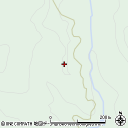 秋田県鹿角市十和田大湯川島周辺の地図