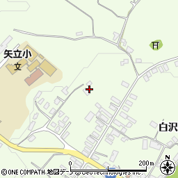 秋田県大館市白沢白沢155周辺の地図