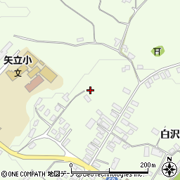 秋田県大館市白沢白沢153周辺の地図