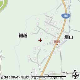 秋田県鹿角郡小坂町小坂細越周辺の地図