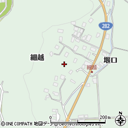 秋田県小坂町（鹿角郡）小坂（細越）周辺の地図