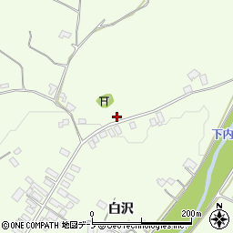 秋田県大館市白沢白沢189周辺の地図