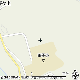 青森県三戸郡田子町田子野々上平周辺の地図