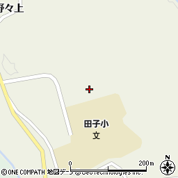 青森県田子町（三戸郡）田子（野々上平）周辺の地図