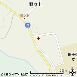 青森県三戸郡田子町田子野々上平75周辺の地図