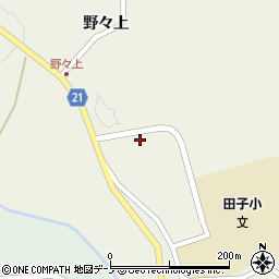 青森県三戸郡田子町田子野々上平43周辺の地図