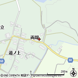 秋田県大館市粕田両堤46周辺の地図