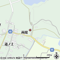 秋田県大館市粕田両堤46-2周辺の地図