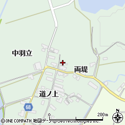 秋田県大館市粕田両堤27周辺の地図