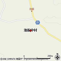 青森県三戸郡田子町田子池振中村周辺の地図