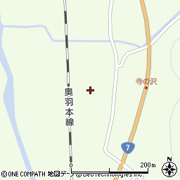 秋田県大館市白沢寺ノ沢335-1周辺の地図