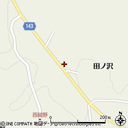 青森県三戸郡田子町田子田ノ沢周辺の地図