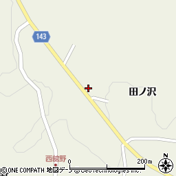 青森県田子町（三戸郡）田子（田ノ沢）周辺の地図