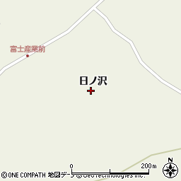 青森県田子町（三戸郡）田子（日ノ沢）周辺の地図