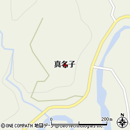 秋田県山本郡藤里町藤琴真名子周辺の地図